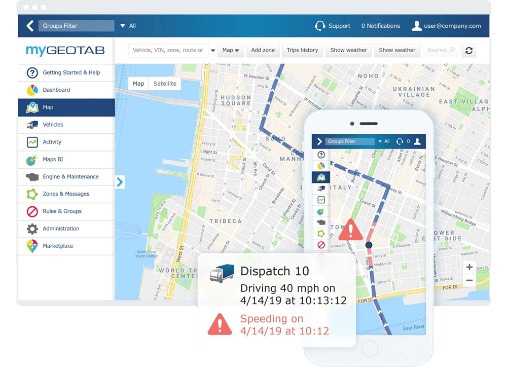mygeotab-driver-tracking-software
